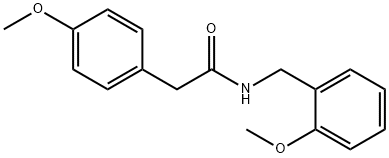 N-(2-methoxybenzyl)-2-(4-methoxyphenyl)acetamide Structural
