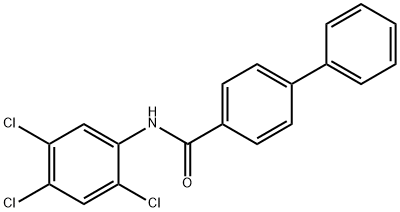 N-(2,4,5-trichlorophenyl)biphenyl-4-carboxamide Structural