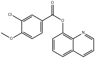 quinolin-8-yl 3-chloro-4-methoxybenzoate Structural