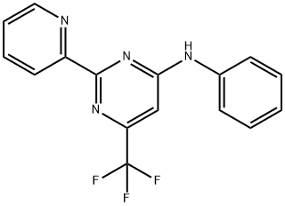 N-phenyl-2-(pyridin-2-yl)-6-(trifluoromethyl)pyrimidin-4-amine Structural