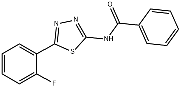 N-[5-(2-fluorophenyl)-1,3,4-thiadiazol-2-yl]benzamide Structural