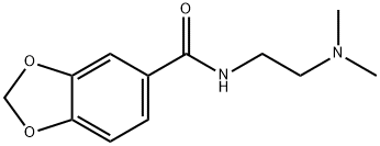 N-[2-(dimethylamino)ethyl]-1,3-benzodioxole-5-carboxamide Structural