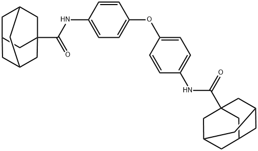 N,N'-(oxydibenzene-4,1-diyl)bistricyclo[3.3.1.1~3,7~]decane-1-carboxamide Structural