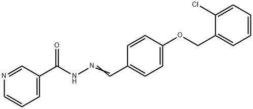 N'-[(E)-{4-[(2-chlorobenzyl)oxy]phenyl}methylidene]pyridine-3-carbohydrazide Structural