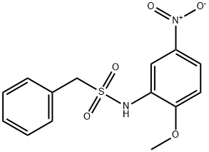 N-(2-methoxy-5-nitrophenyl)-1-phenylmethanesulfonamide Structural