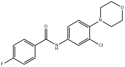 N-[3-chloro-4-(morpholin-4-yl)phenyl]-4-fluorobenzamide Structural