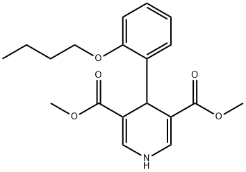 dimethyl 4-(2-butoxyphenyl)-1,4-dihydropyridine-3,5-dicarboxylate Structural