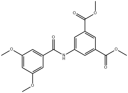 dimethyl 5-[(3,5-dimethoxybenzoyl)amino]benzene-1,3-dicarboxylate Structural