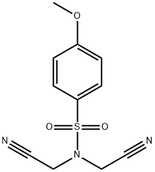 N,N-bis(cyanomethyl)-4-methoxybenzenesulfonamide Structural