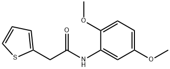 N-(2,5-dimethoxyphenyl)-2-thiophen-2-ylacetamide Structural