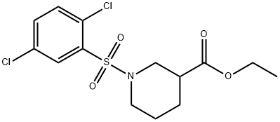 ethyl 1-[(2,5-dichlorophenyl)sulfonyl]-3-piperidinecarboxylate Structural