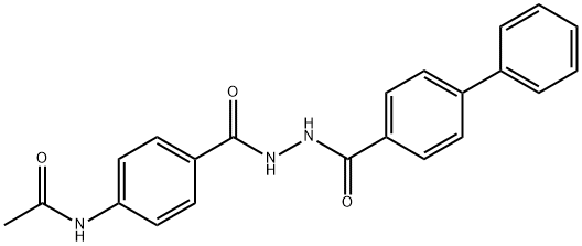 N-(4-{[2-(4-biphenylylcarbonyl)hydrazino]carbonyl}phenyl)acetamide Structural