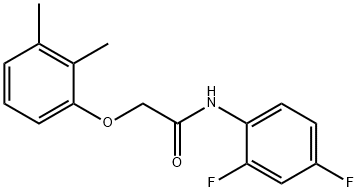 N-(2,4-difluorophenyl)-2-(2,3-dimethylphenoxy)acetamide Structural