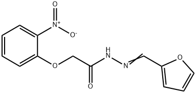N'-[(E)-furan-2-ylmethylidene]-2-(2-nitrophenoxy)acetohydrazide Structural