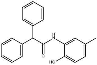 N-(2-hydroxy-5-methylphenyl)-2,2-diphenylacetamide Structural