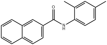 N-(2,4-dimethylphenyl)naphthalene-2-carboxamide Structural
