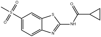 N-(6-(methylsulfonyl)benzo[d]thiazol-2-yl)cyclopropanecarboxamide Structural