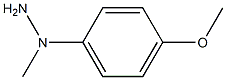 Hydrazine, 1-(4-methoxyphenyl)-1-methyl- Structural