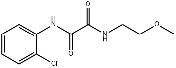 N-(2-chlorophenyl)-N'-(2-methoxyethyl)ethanediamide Structural