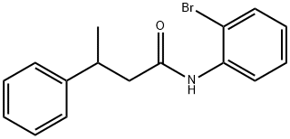 N-(2-bromophenyl)-3-phenylbutanamide Structural