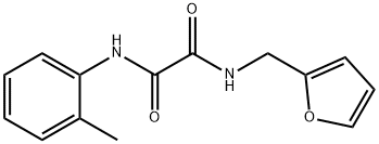 N-(furan-2-ylmethyl)-N'-(2-methylphenyl)ethanediamide Structural