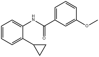 N-(2-cyclopropylphenyl)-3-methoxybenzamide Structural