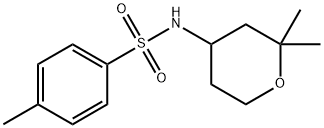 N-(2,2-dimethyloxan-4-yl)-4-methylbenzenesulfonamide Structural