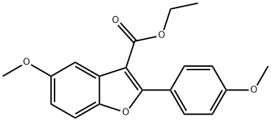 ethyl 5-methoxy-2-(4-methoxyphenyl)benzofuran-3-carboxylate Structural