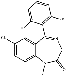 7-chloro-5-(2,6-difluorophenyl)-1-methyl-1H-benzo[e][1,4]diazepin-2(3H)-one