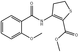 methyl 3-(2-methoxybenzamido)-4,5-dihydrothiophene-2-carboxylate Structural