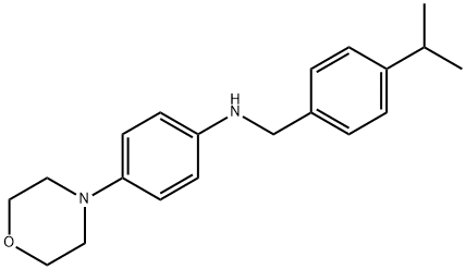 N-(4-isopropylbenzyl)-N-[4-(4-morpholinyl)phenyl]amine Structural
