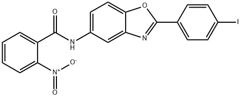 N-[2-(4-iodophenyl)-1,3-benzoxazol-5-yl]-2-nitrobenzamide Structural