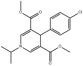dimethyl 4-(4-chlorophenyl)-1-(propan-2-yl)-1,4-dihydropyridine-3,5-dicarboxylate Structural