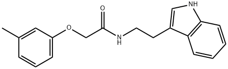 N-[2-(1H-indol-3-yl)ethyl]-2-(3-methylphenoxy)acetamide Structural