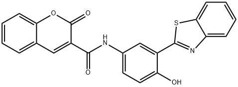 N-(3-(benzo[d]thiazol-2-yl)-4-hydroxyphenyl)-2-oxo-2H-chromene-3-carboxamide Structural
