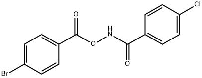 N-{[(4-bromophenyl)carbonyl]oxy}-4-chlorobenzamide Structural