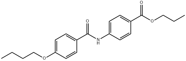 propyl 4-{[(4-butoxyphenyl)carbonyl]amino}benzoate Structural