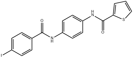 N-(4-{[(4-iodophenyl)carbonyl]amino}phenyl)thiophene-2-carboxamide Structural