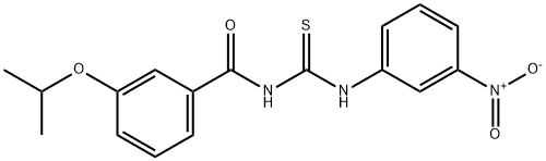 N-[(3-nitrophenyl)carbamothioyl]-3-(propan-2-yloxy)benzamide Structural