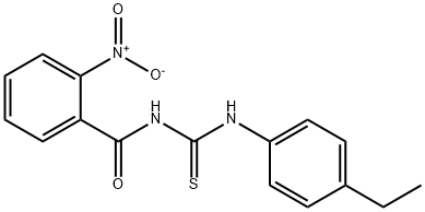 N-[(4-ethylphenyl)carbamothioyl]-2-nitrobenzamide Structural