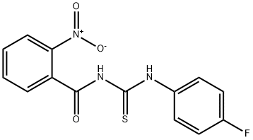 N-[(4-fluorophenyl)carbamothioyl]-2-nitrobenzamide Structural