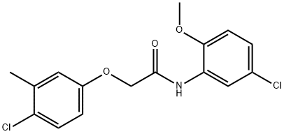 N-(5-chloro-2-methoxyphenyl)-2-(4-chloro-3-methylphenoxy)acetamide Structural