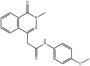 N-(4-methoxyphenyl)-2-(3-methyl-4-oxo-3,4-dihydrophthalazin-1-yl)acetamide Structural