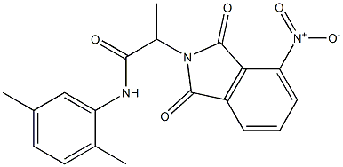 N-(2,5-dimethylphenyl)-2-(4-nitro-1,3-dioxo-1,3-dihydro-2H-isoindol-2-yl)propanamide Structural