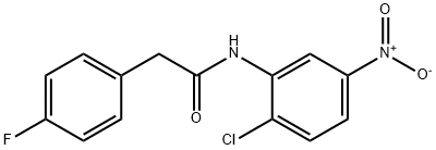 N-(2-chloro-5-nitrophenyl)-2-(4-fluorophenyl)acetamide Structural