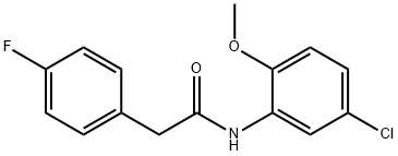 N-(5-chloro-2-methoxyphenyl)-2-(4-fluorophenyl)acetamide Structural