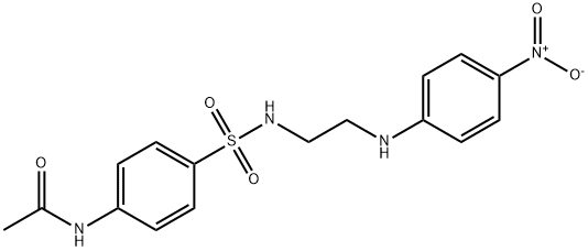 N-[4-({2-[(4-nitrophenyl)amino]ethyl}sulfamoyl)phenyl]acetamide Structural