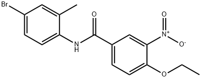 N-(4-bromo-2-methylphenyl)-4-ethoxy-3-nitrobenzamide Structural