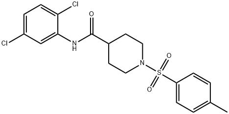 N-(2,5-dichlorophenyl)-1-[(4-methylphenyl)sulfonyl]piperidine-4-carboxamide Structural