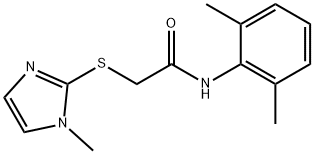 N-(2,6-dimethylphenyl)-2-[(1-methyl-1H-imidazol-2-yl)sulfanyl]acetamide Structural